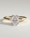 MET 0225 Elongated Cushion Solitaire Engagement Ring