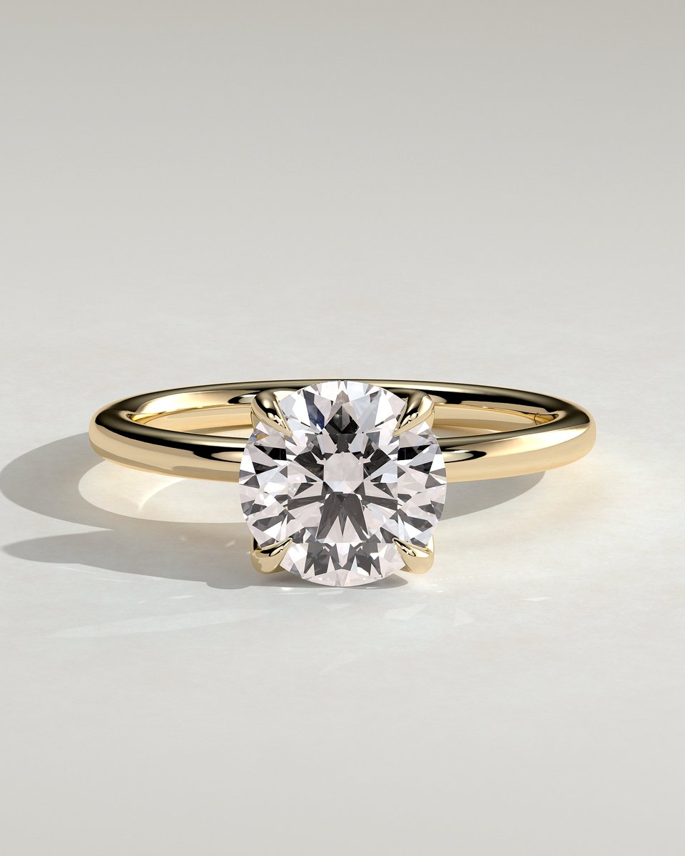 MET 0313 Round Solitaire Engagement Ring
