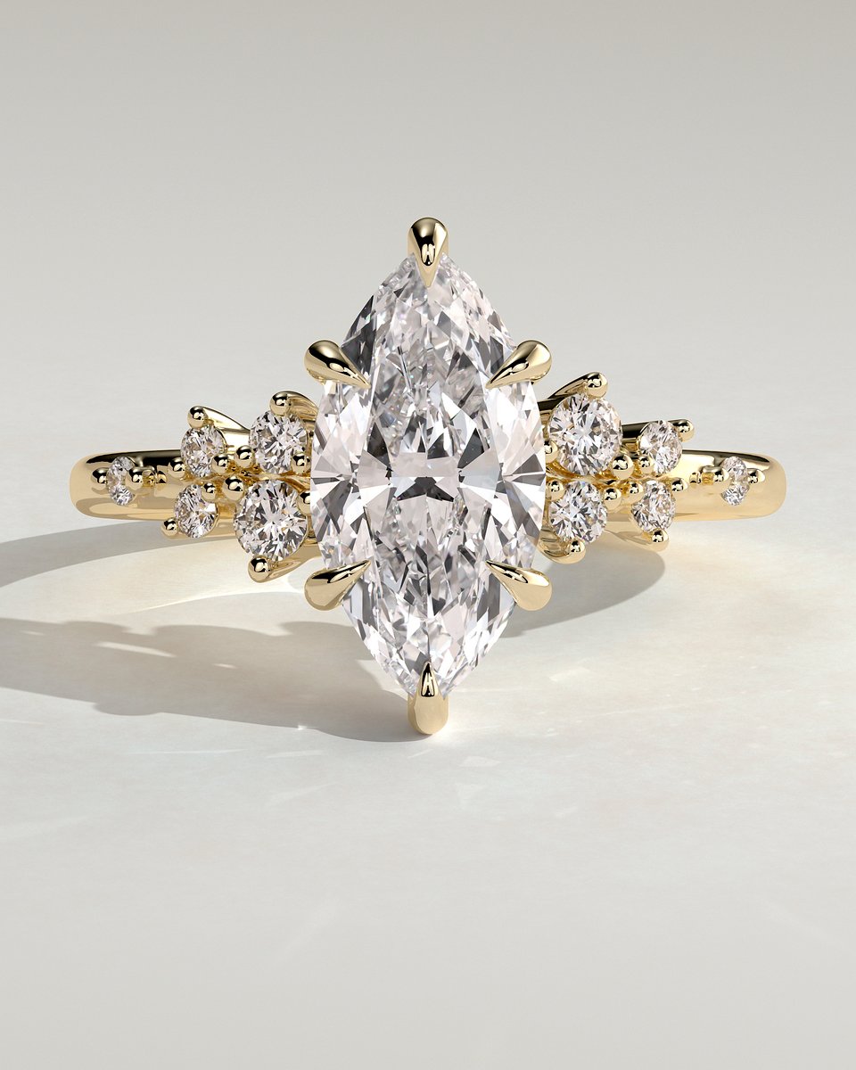 MET 0052 Marquise Solitaire Engagement Ring