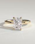 MET 0286 Radiant Solitaire Engagement Ring