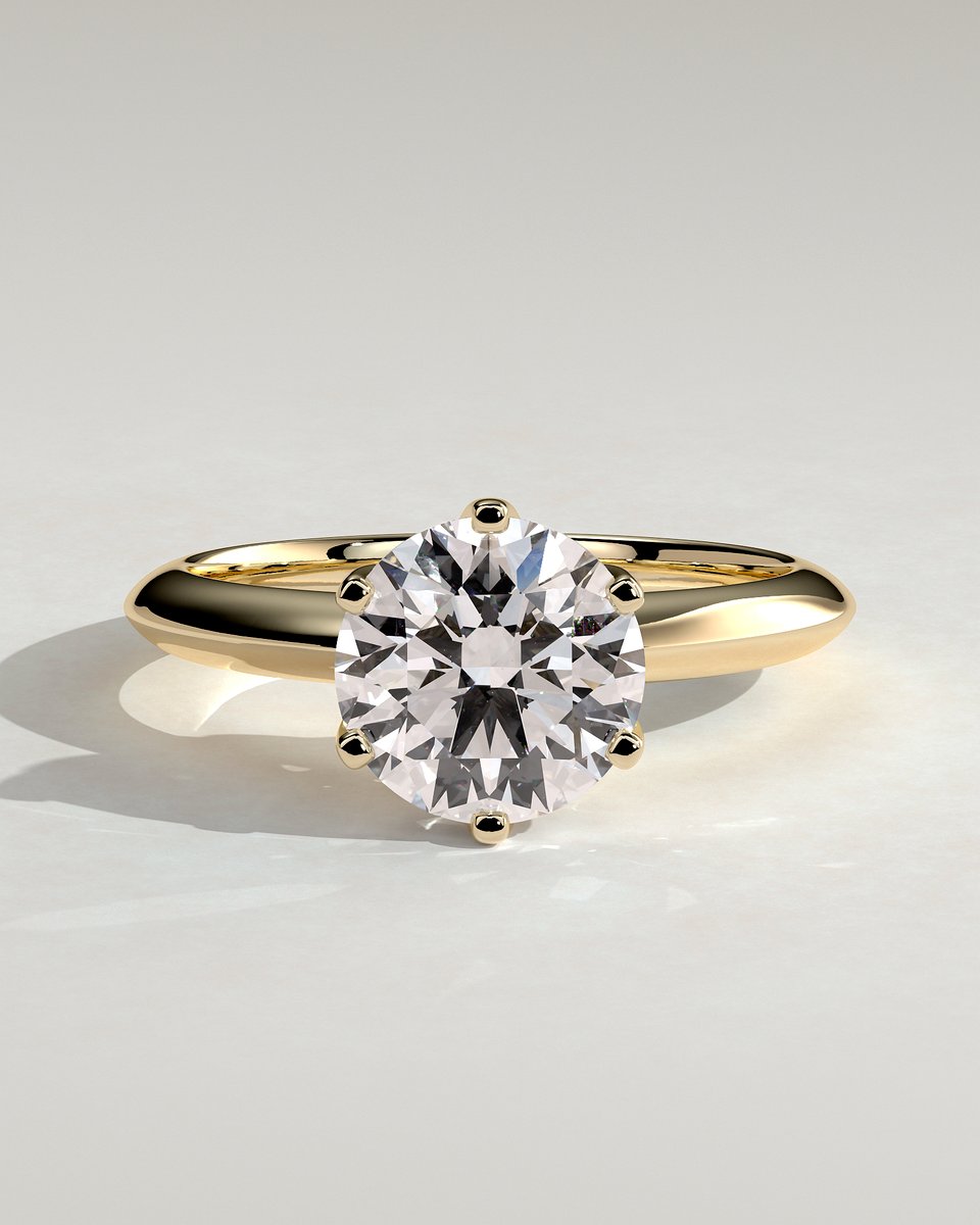 MET 0141 Round Solitaire Engagement Ring