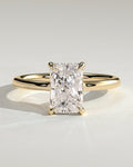 MET 0197 Radiant Solitaire Engagement Ring