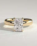 MET 0184 Radiant Solitaire Engagement Ring