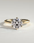 MET 0025 Round Solitaire Engagement Ring