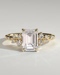 MET 0104 Emerald Solitaire Engagement Ring
