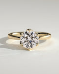 MET 0174 Round Solitaire Engagement Ring
