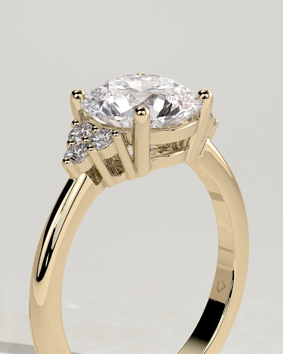 MET 0224 Round Solitaire Engagement Ring