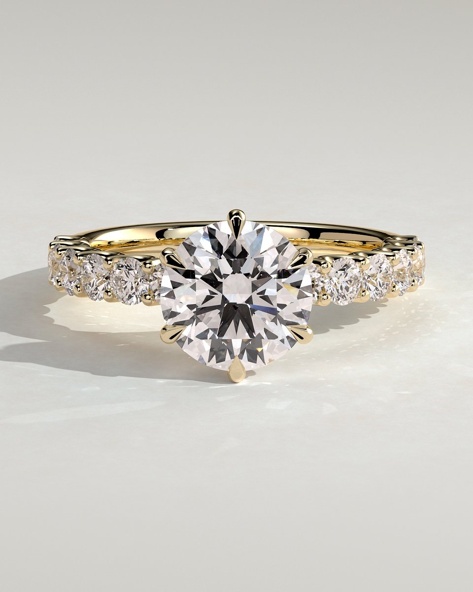 MET 0119 Round Solitaire Engagement Ring