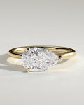MET 0261 Pear Solitaire Engagement Ring