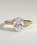 MET 0279 Oval Solitaire Engagement Ring