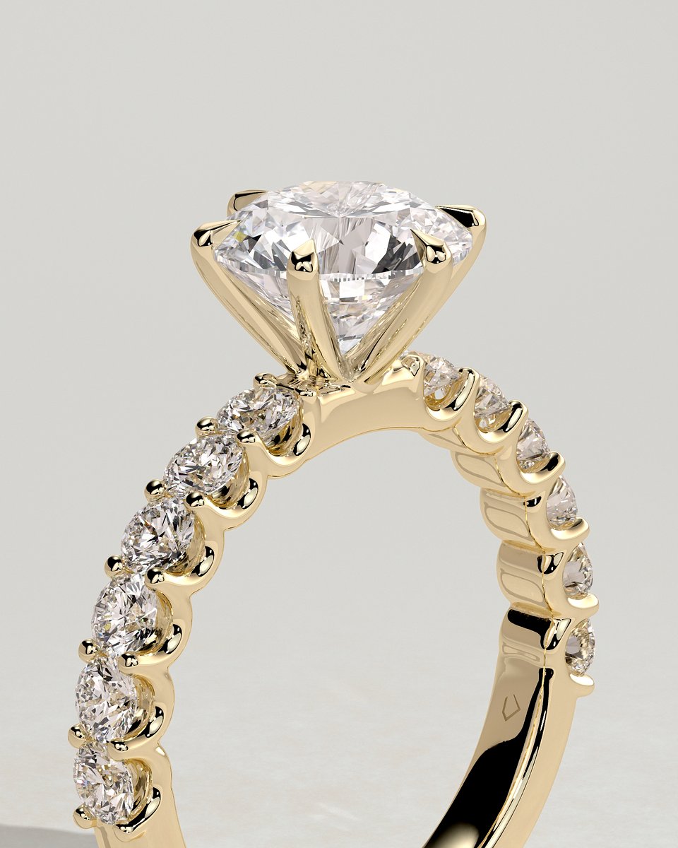 MET 0119 Round Solitaire Engagement Ring