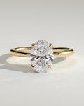 MET 0076 Oval Solitaire Engagement Ring