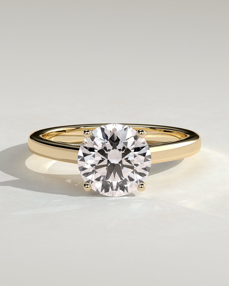 MET 0112 Round Solitaire Engagement Ring