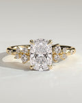 MET 0073 Elongated Cushion Solitaire Engagement Ring