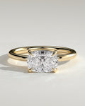 MET 0289 Elongated Cushion Solitaire Engagement Ring