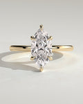 MET 0275 Marquise Solitaire Engagement Ring