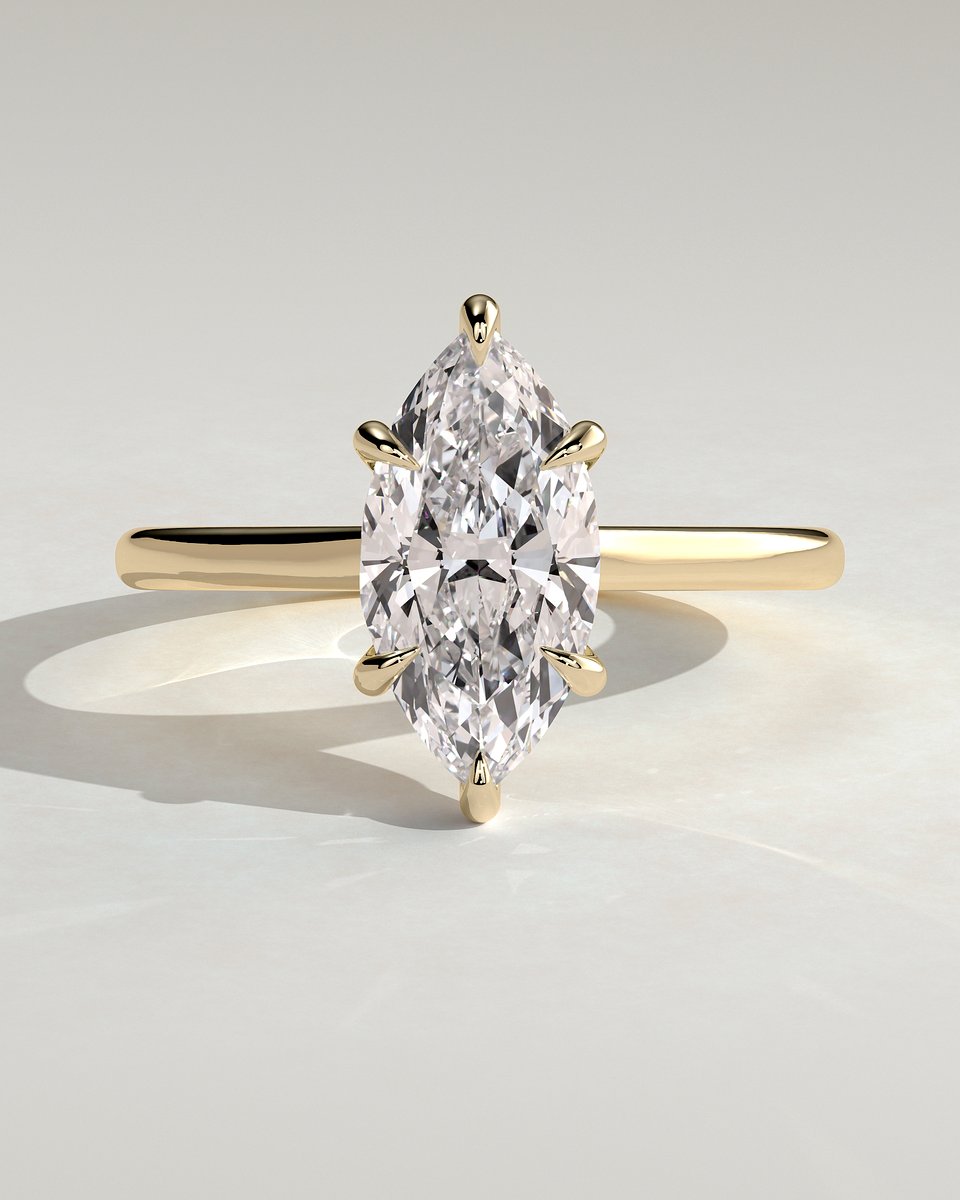 MET 0331 Marquise Solitaire Engagement Ring