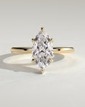 MET 0327 Marquise Solitaire Engagement Ring