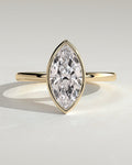 MET 0363 Marquise Solitaire Engagement Ring