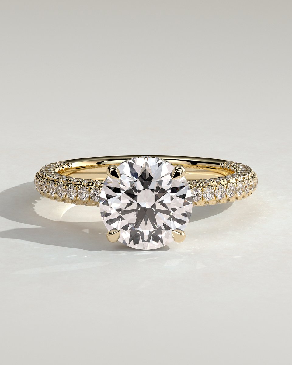 MET 0281 Round Solitaire Engagement Ring