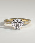 MET 0281 Round Solitaire Engagement Ring