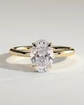 MET 0001 Oval Solitaire Engagement Ring