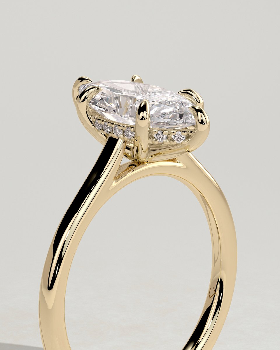 MET 0331 Marquise Solitaire Engagement Ring