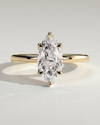 MET 0051 Marquise Solitaire Engagement Ring