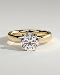 MET 0342 Round Solitaire Engagement Ring