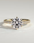 MET 0158 Round Solitaire Engagement Ring