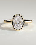 MET 0151 Oval Solitaire Engagement Ring