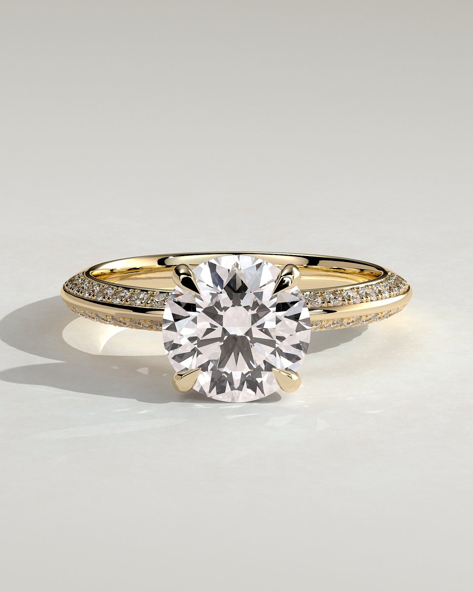 MET 0287 Round Solitaire Engagement Ring