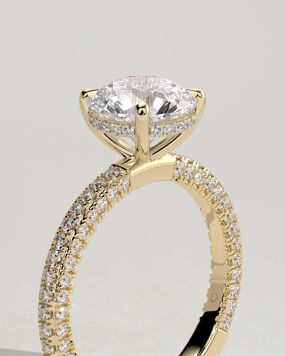MET 0281 Round Solitaire Engagement Ring