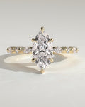 MET 0343 Marquise Solitaire Engagement Ring