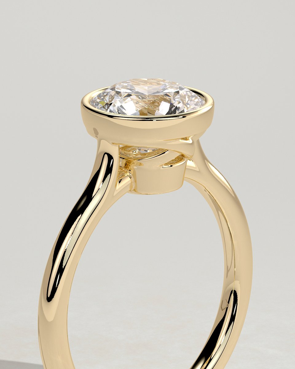 MET 0239 Round Solitaire Engagement Ring