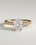 MET 0061 Elongated Cushion Solitaire Engagement Ring