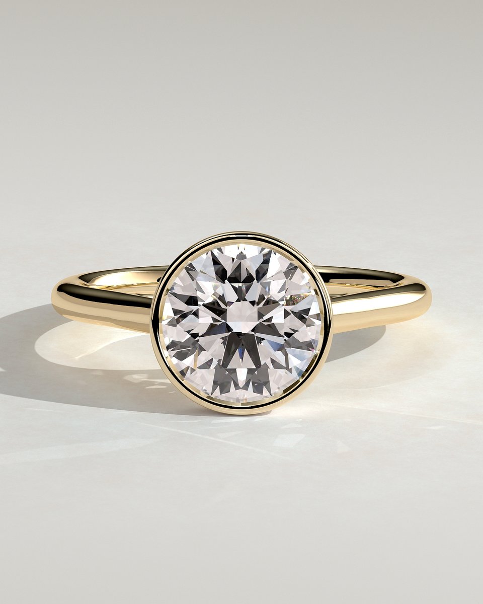MET 0231 Round Solitaire Engagement Ring