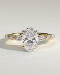 MET 0009 Oval Solitaire Engagement Ring