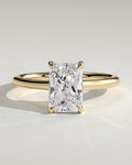 MET 0134 Radiant Solitaire Engagement Ring