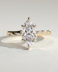 MET 0187 Marquise Solitaire Engagement Ring