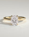 MET 0319 Elongated Cushion Solitaire Engagement Ring