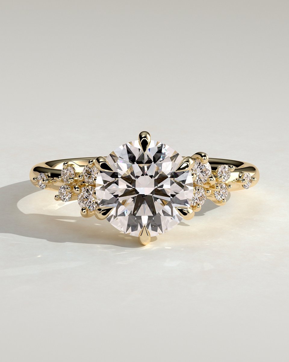 MET 0070 Round Solitaire Engagement Ring