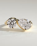 MET 0178 Round Toi et Moi Engagement Ring