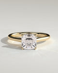 MET 0325 Asscher Solitaire Engagement Ring