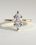 MET 0029 Marquise Solitaire Engagement Ring