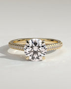 MET 0217 Round Solitaire Engagement Ring