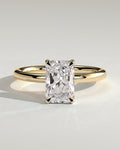 MET 0062 Radiant Solitaire Engagement Ring