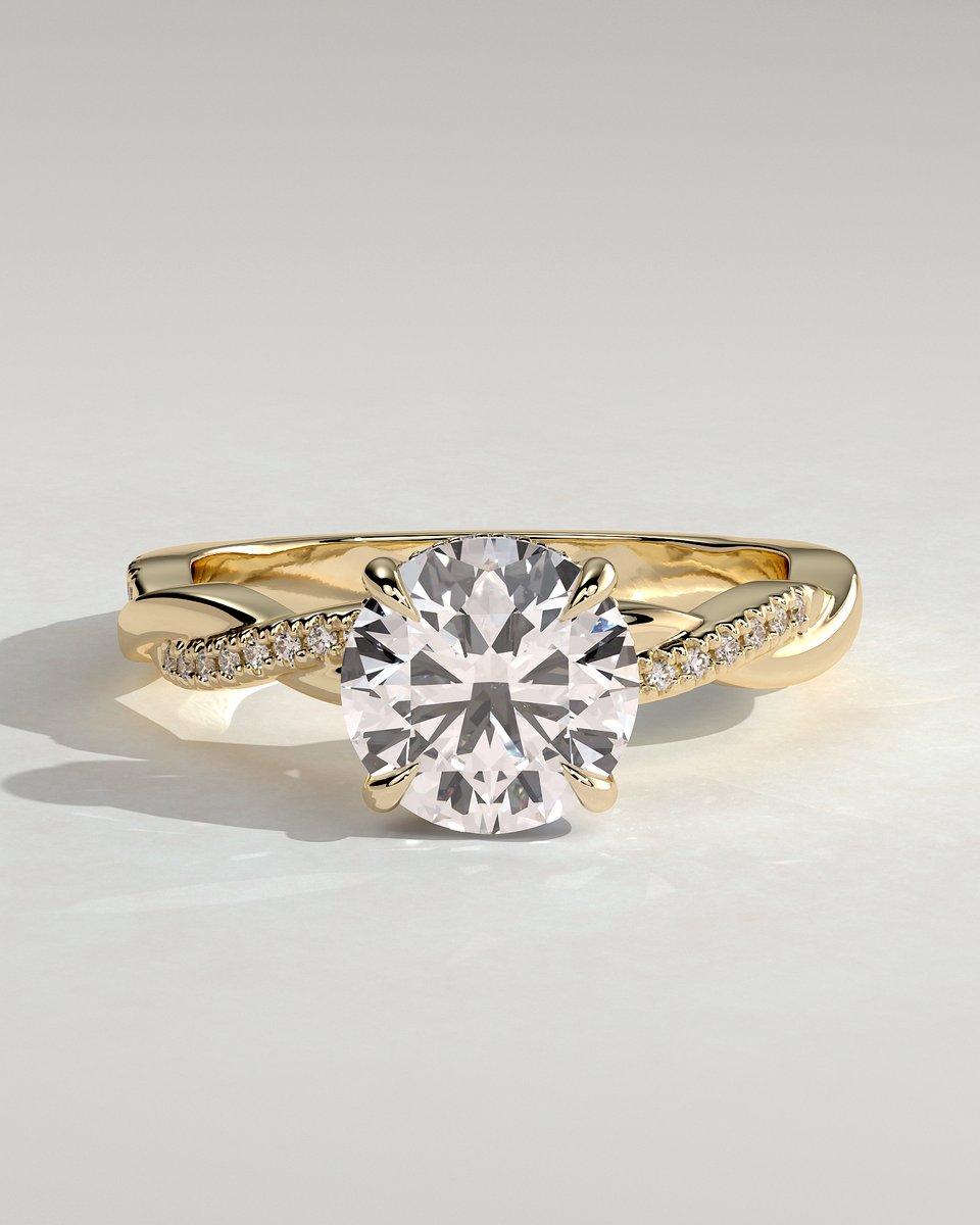 MET 0299 Round Solitaire Engagement Ring