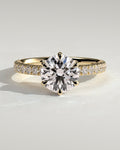 MET 0168 Round Solitaire Engagement Ring