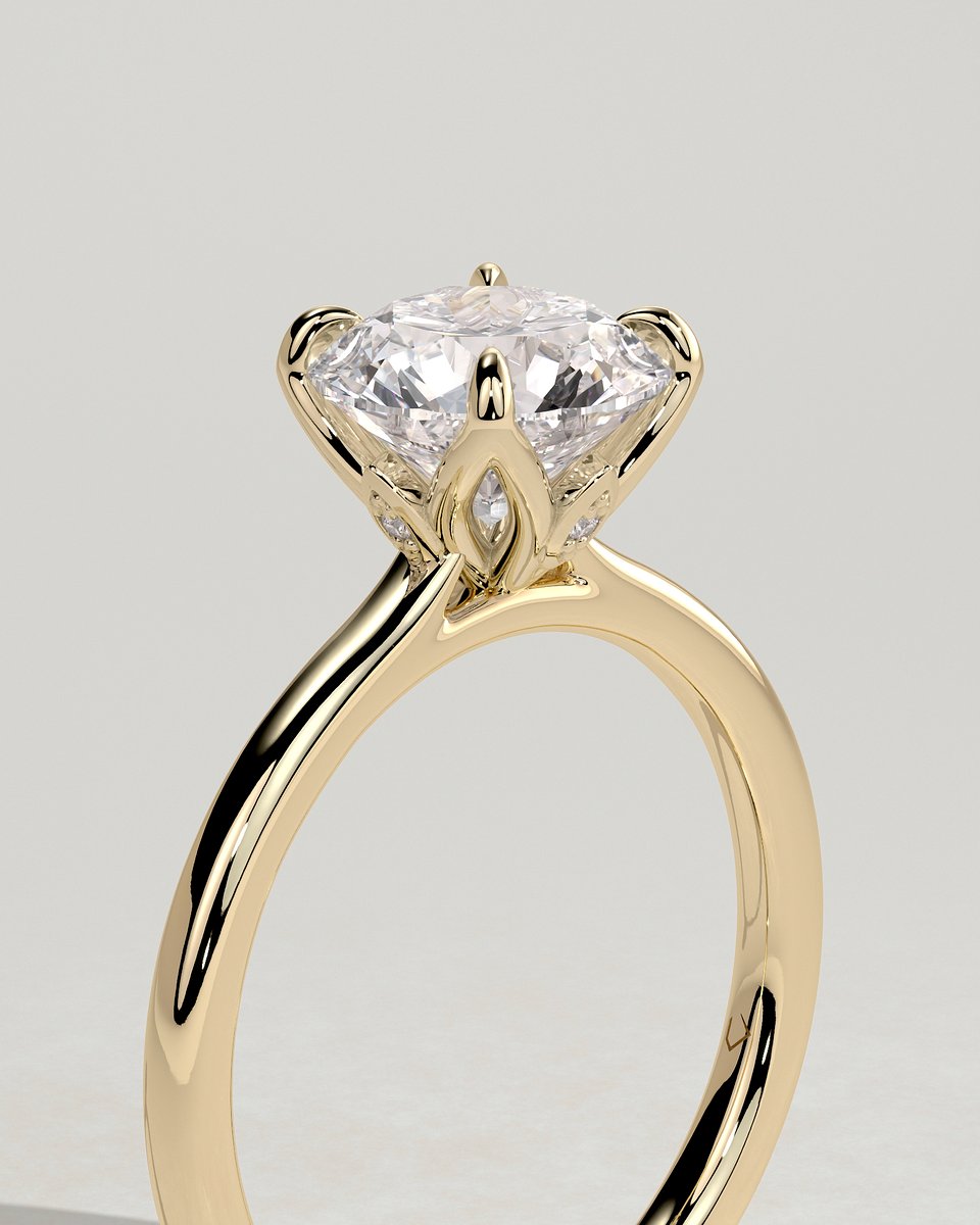MET 0321 Round Solitaire Engagement Ring